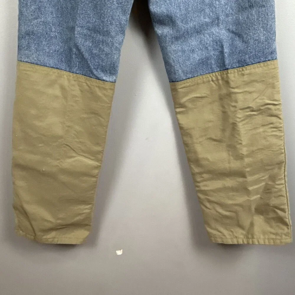 Cabelas Brush Guard Jeans 32 Reg (32x30) Blue Denin Canvas Leg Hunting Pants